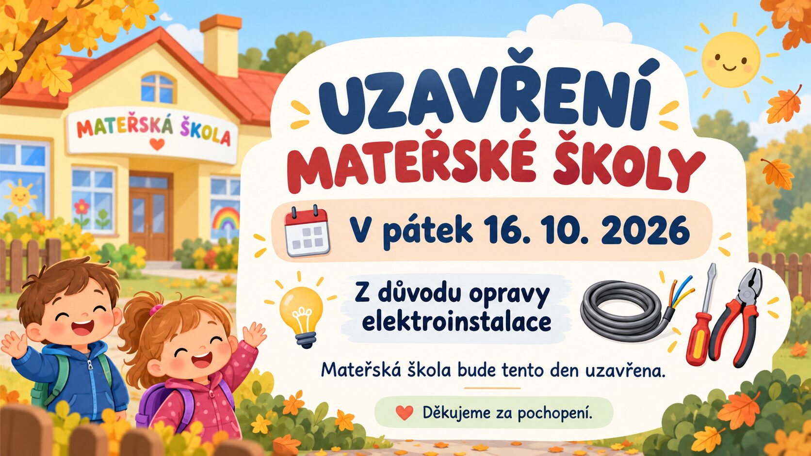 Přerušení provozu MŠ